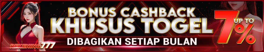 Rekening777 Bonus Cashback Togel